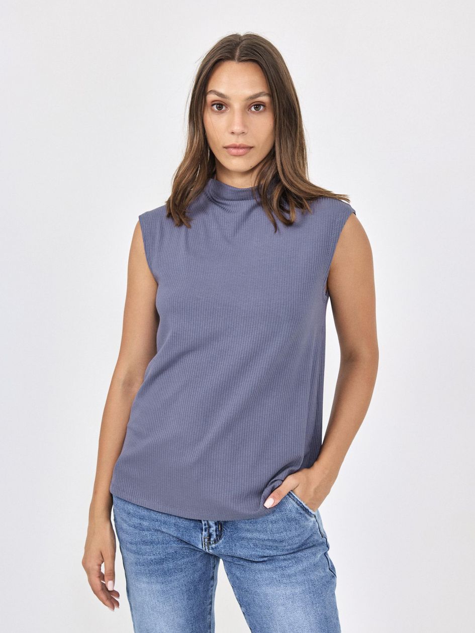 חולצה חצי גולף ריב