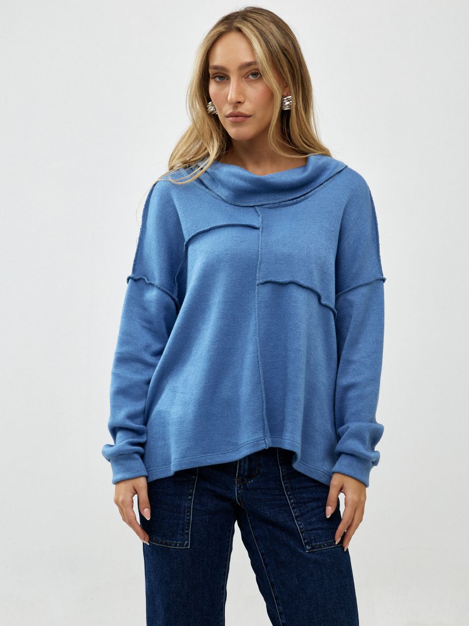 חולצה סריג צווארון