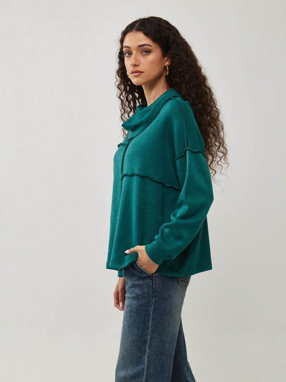 חולצה סריג צווארון