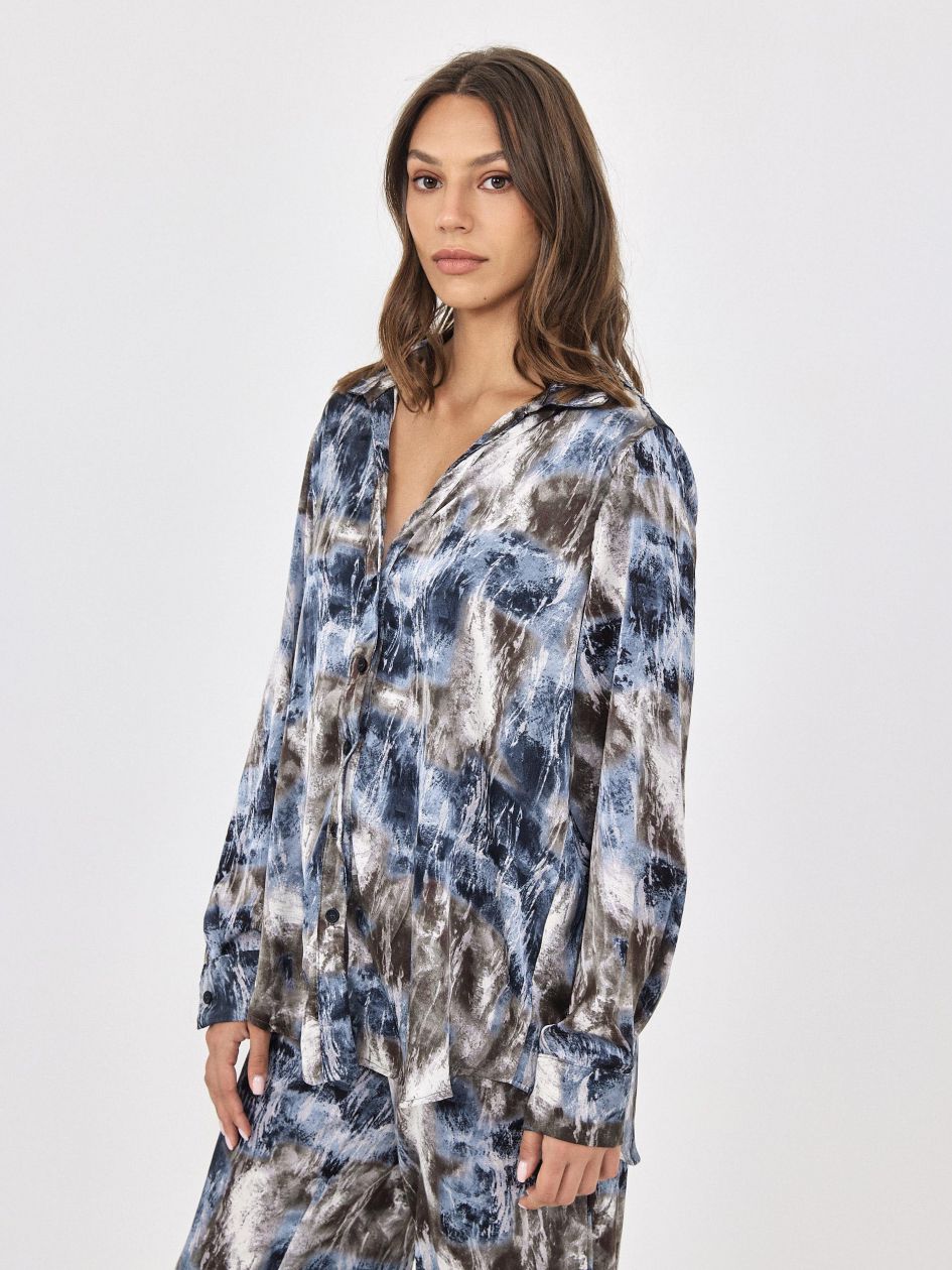 חולצה סאטן מודפס