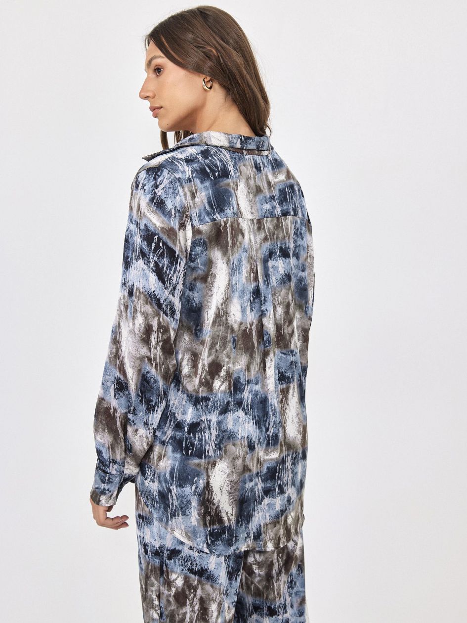 חולצה סאטן מודפס