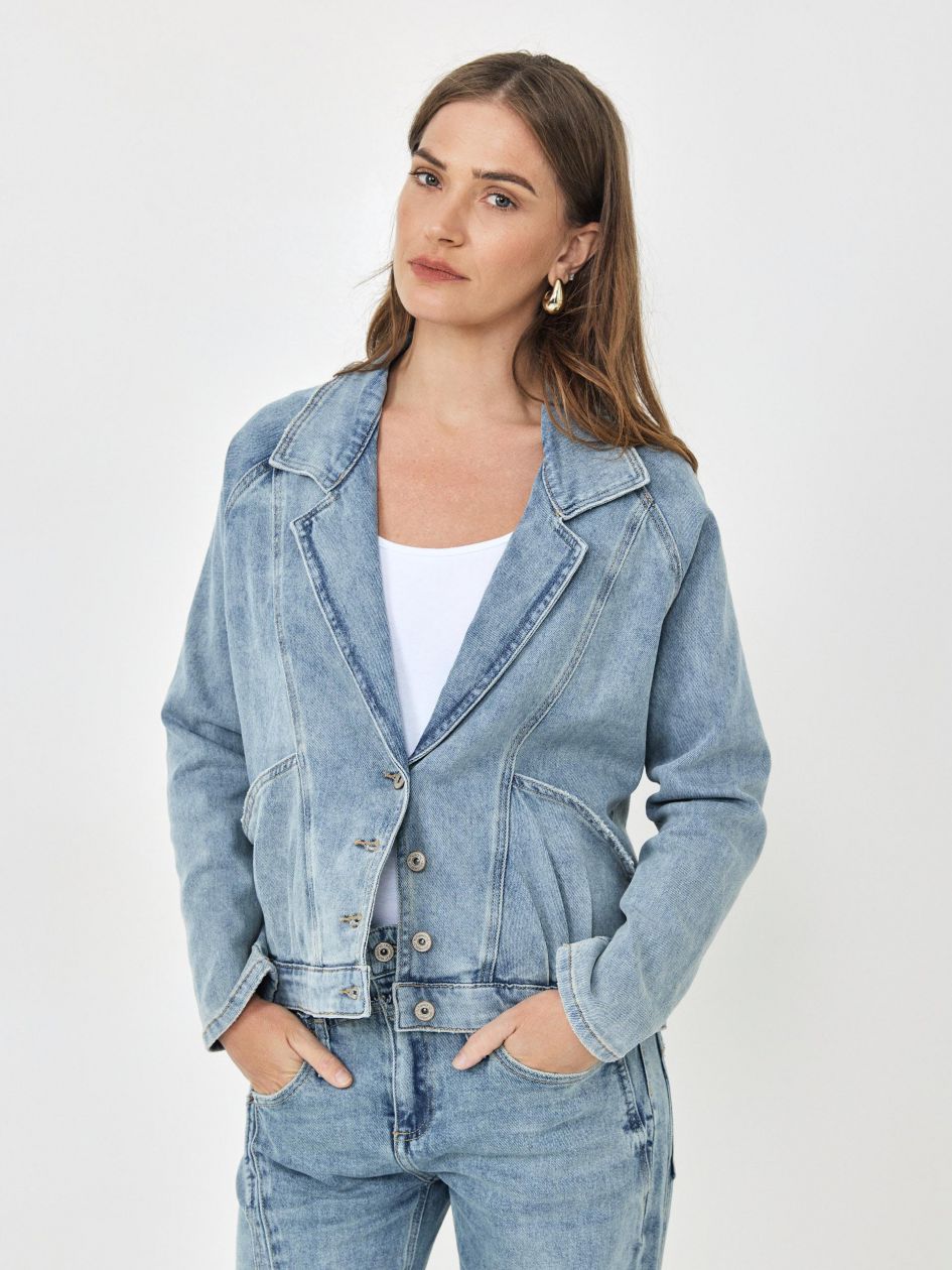 ג`קט ג`ינס שרוול ארוך