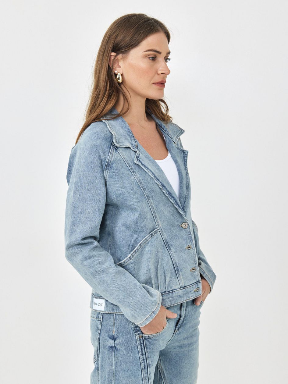 ג`קט ג`ינס שרוול ארוך