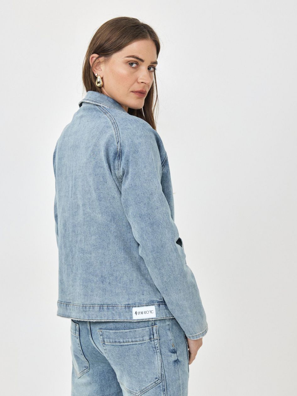 ג`קט ג`ינס שרוול ארוך