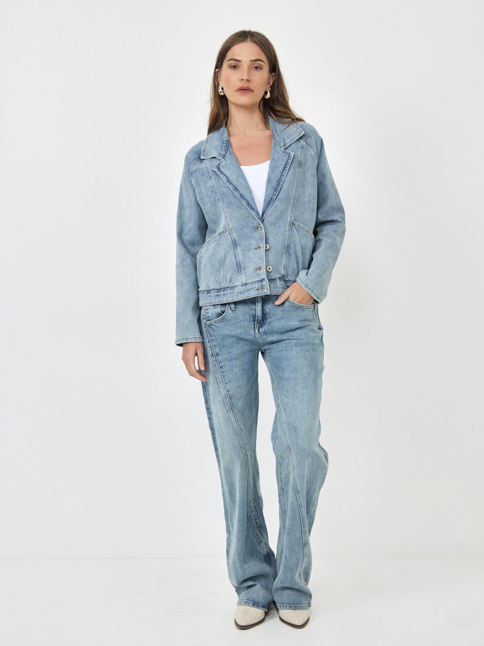 ג`קט ג`ינס שרוול ארוך