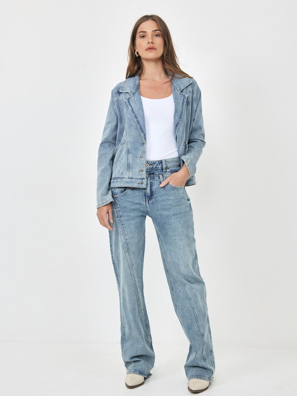 מכנסיים ג`ינס רחב