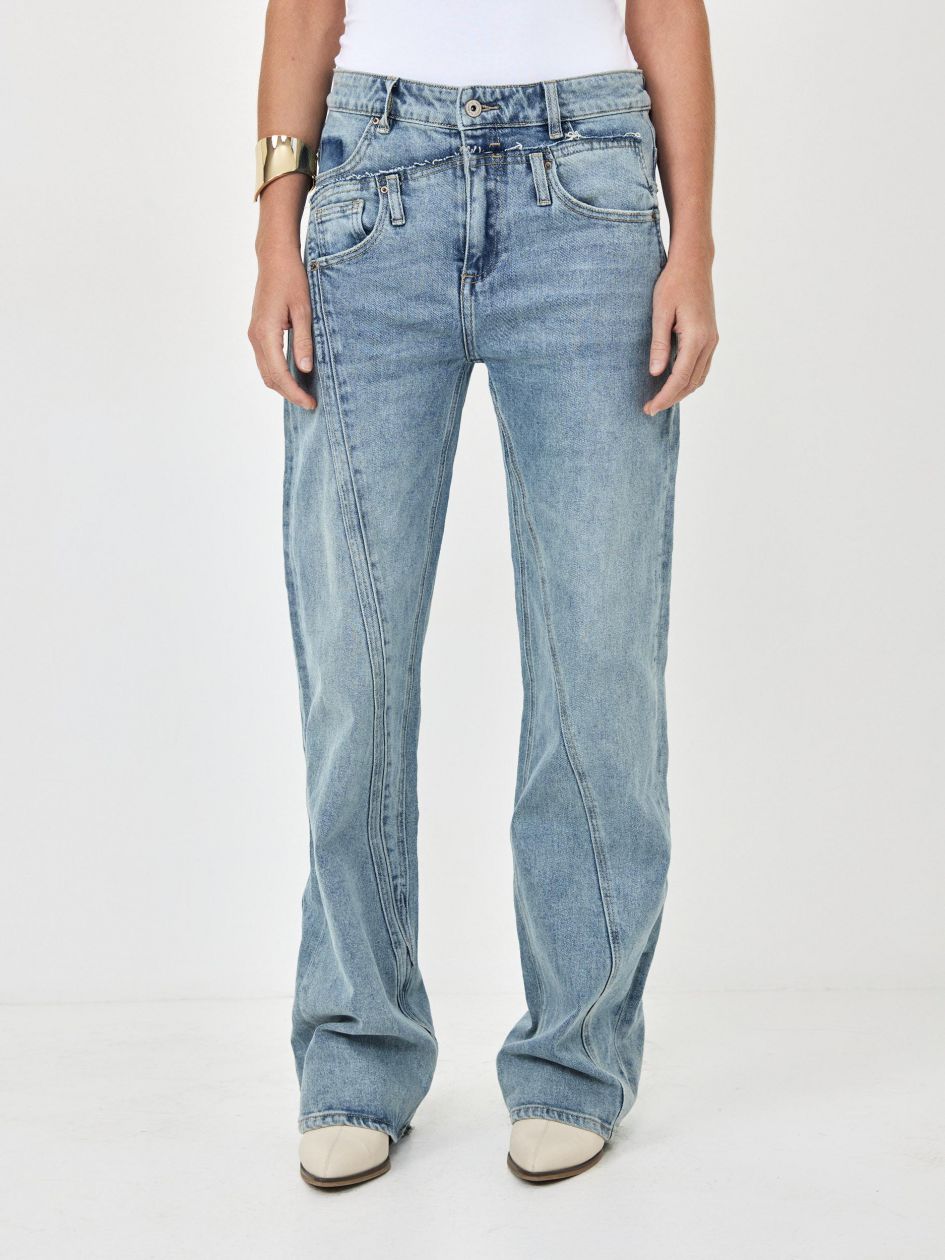 מכנסיים ג`ינס רחב