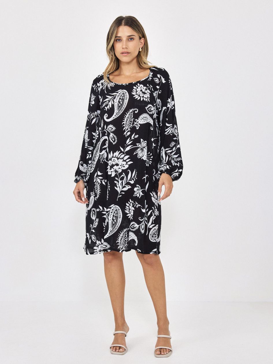 שמלה כיווץ בשרוול