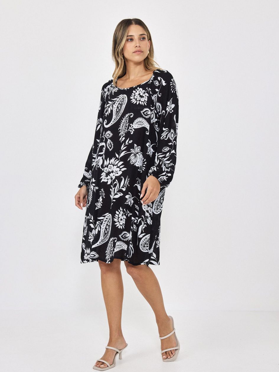 שמלה כיווץ בשרוול