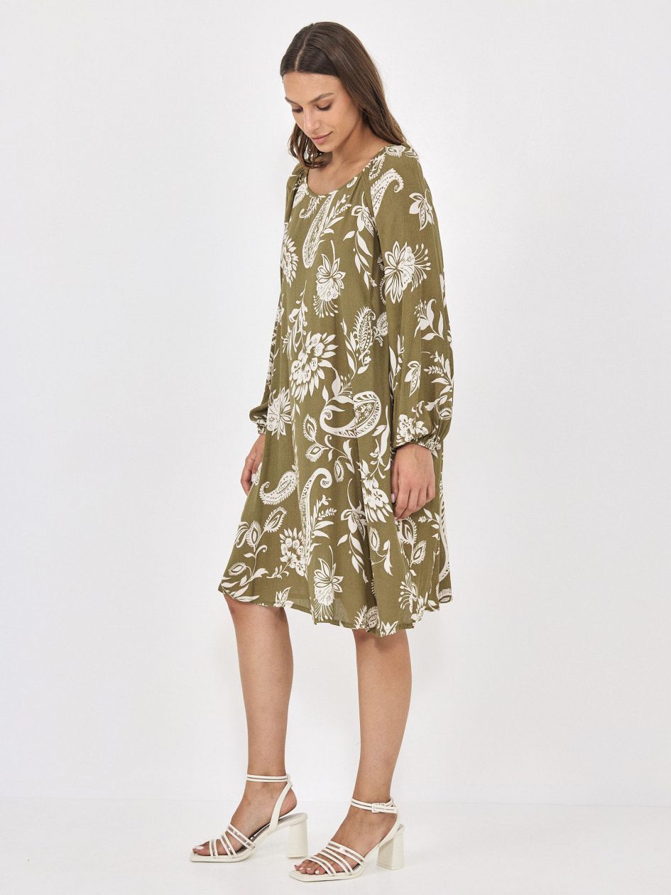 שמלה כיווץ בשרוול