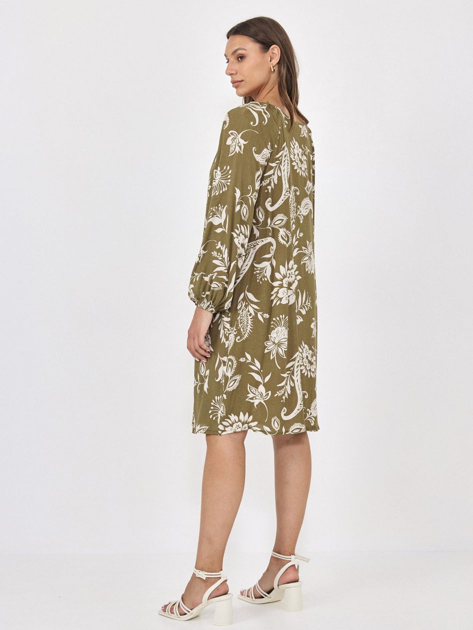 שמלה כיווץ בשרוול