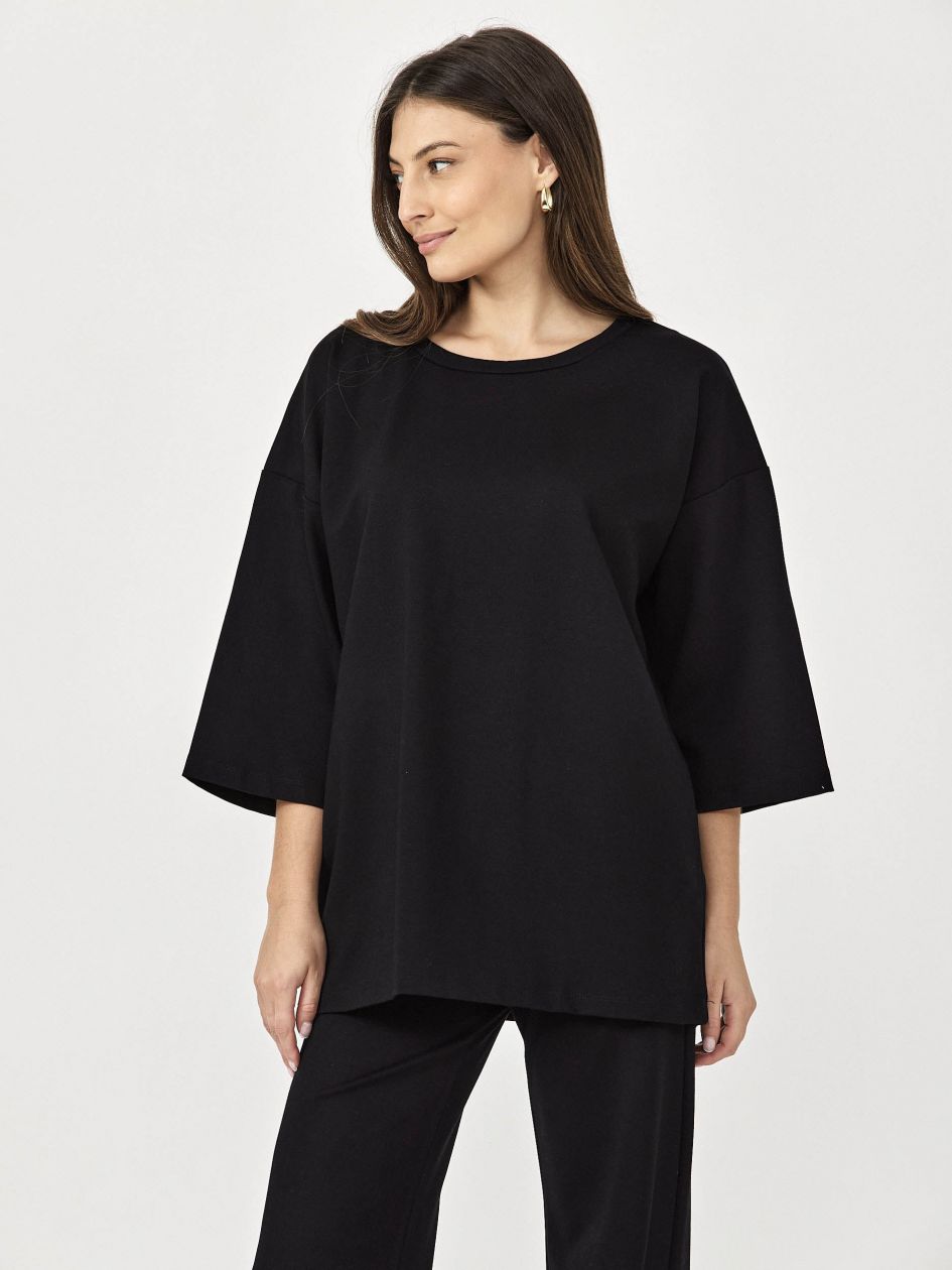 חולצה ג’רסי שרוול 3/4