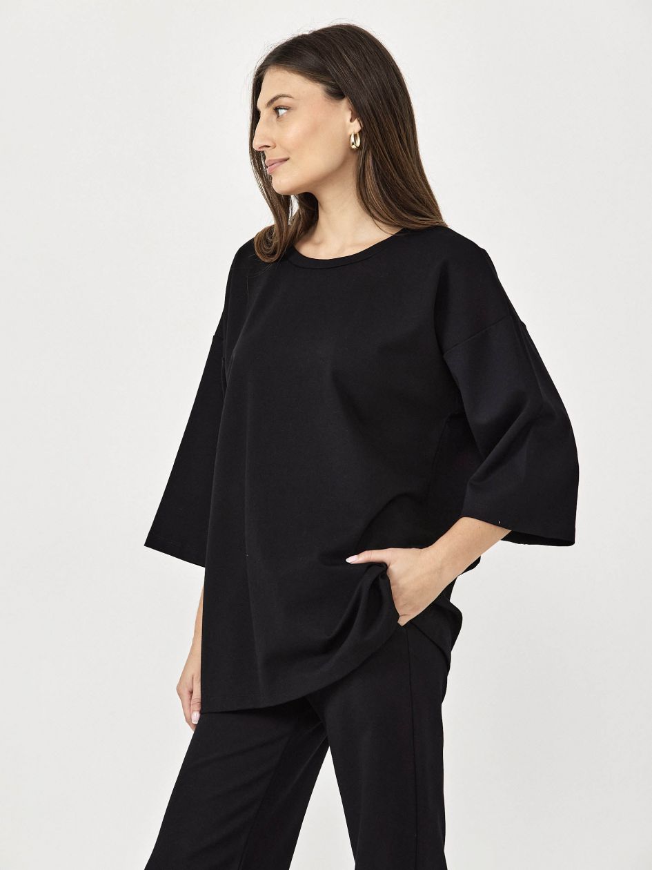 חולצה ג’רסי שרוול 3/4