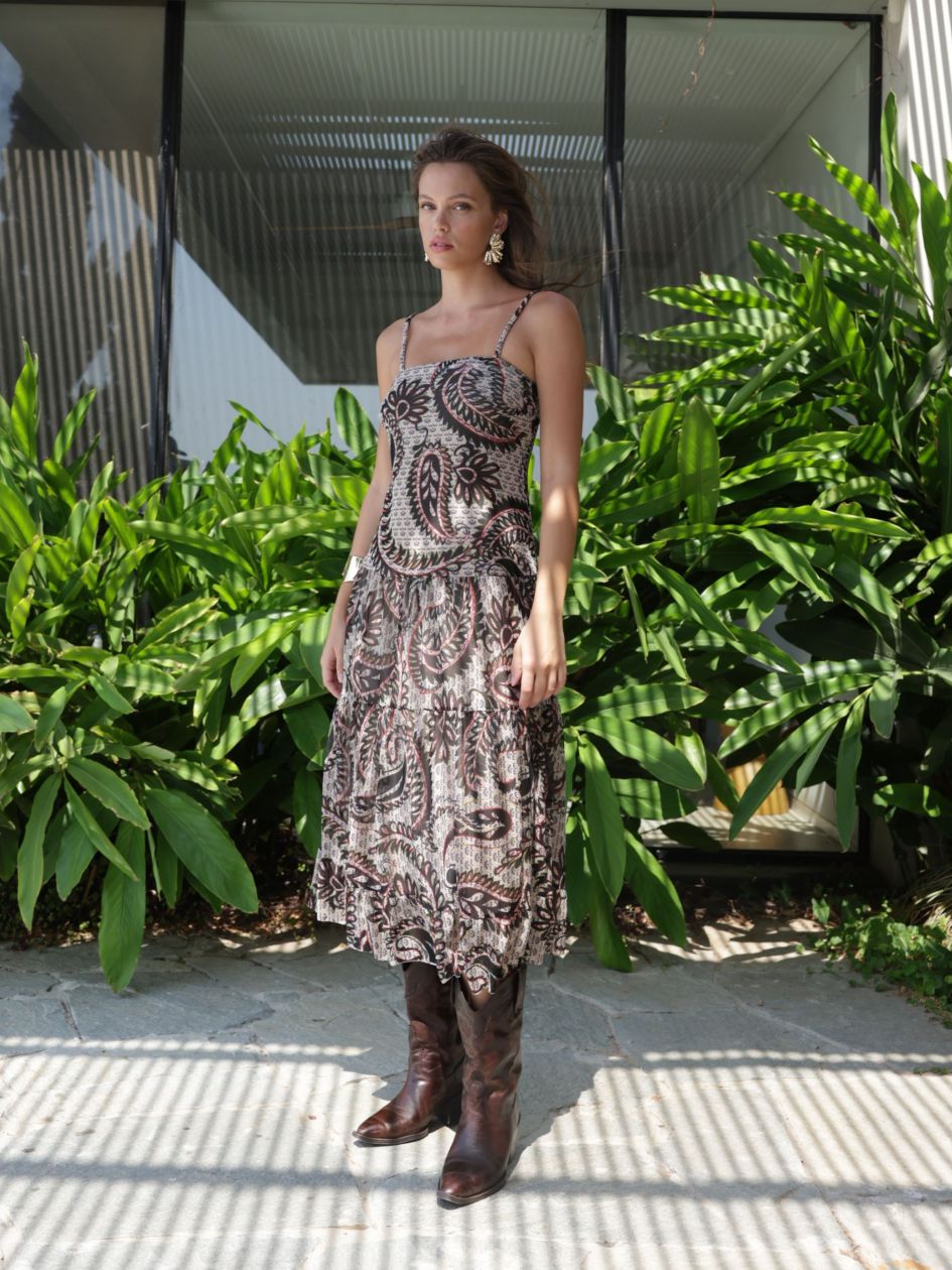 שמלה רזיל מודפס