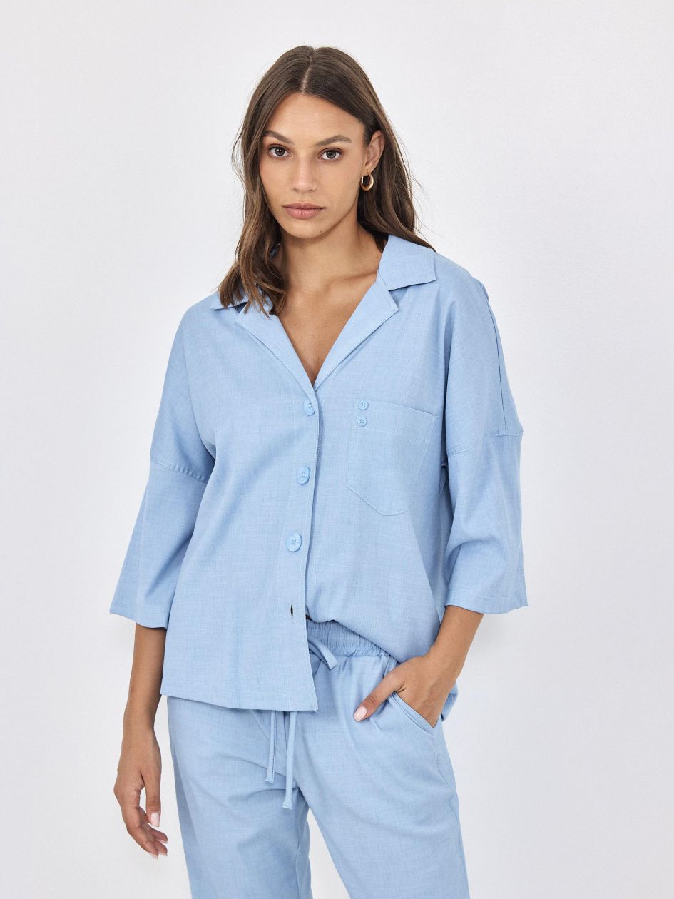 חולצה אריג ג`ינס