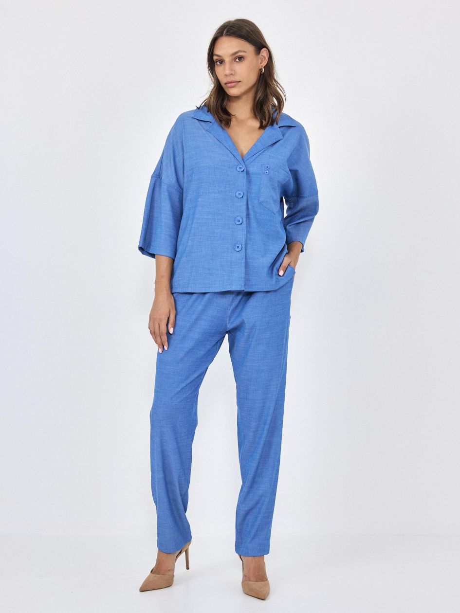 מכנסיים אריג ג`ינס