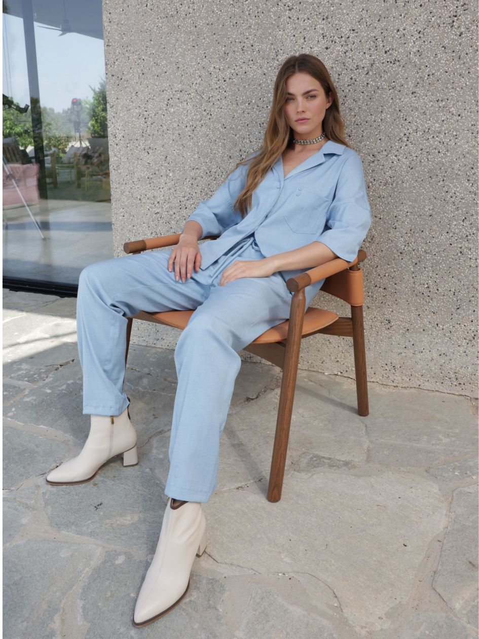 מכנסיים אריג ג`ינס