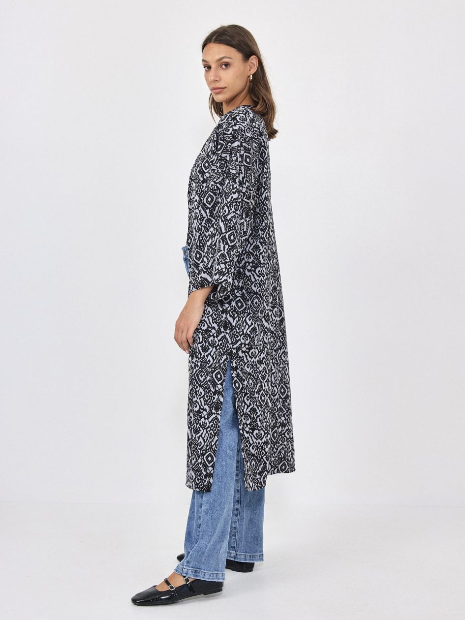 קימונו סאטן מודפס