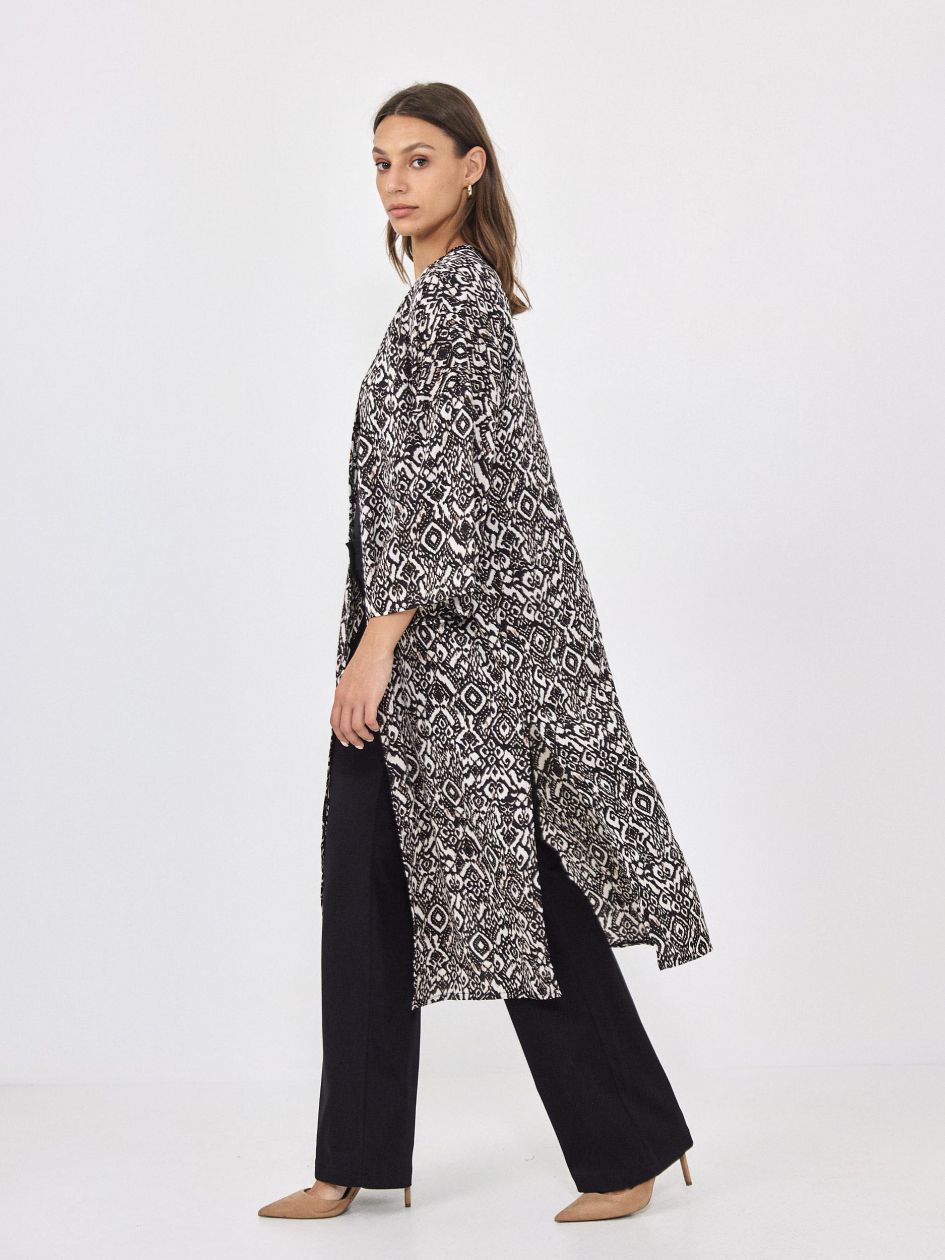 קימונו סאטן מודפס