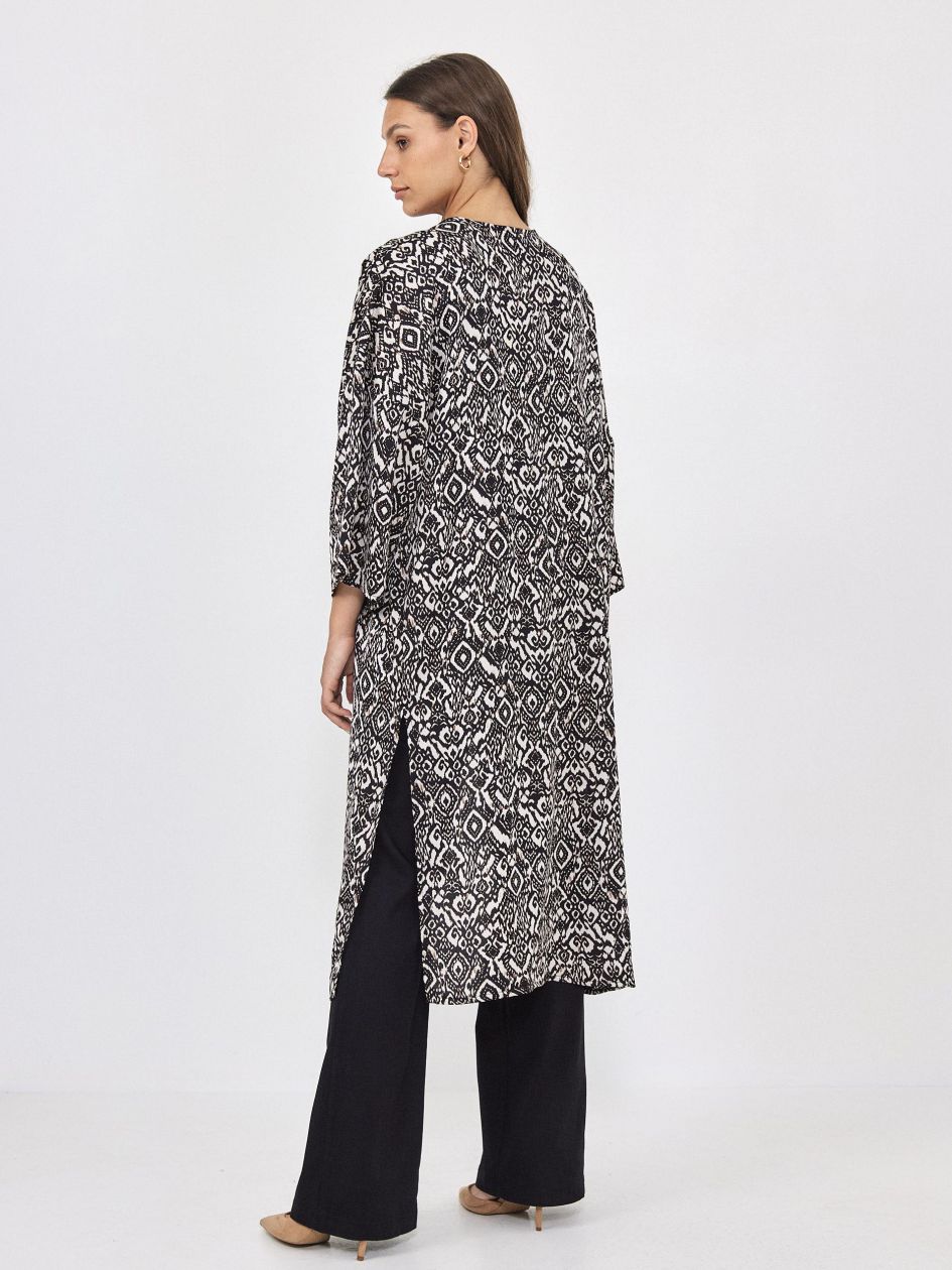 קימונו סאטן מודפס