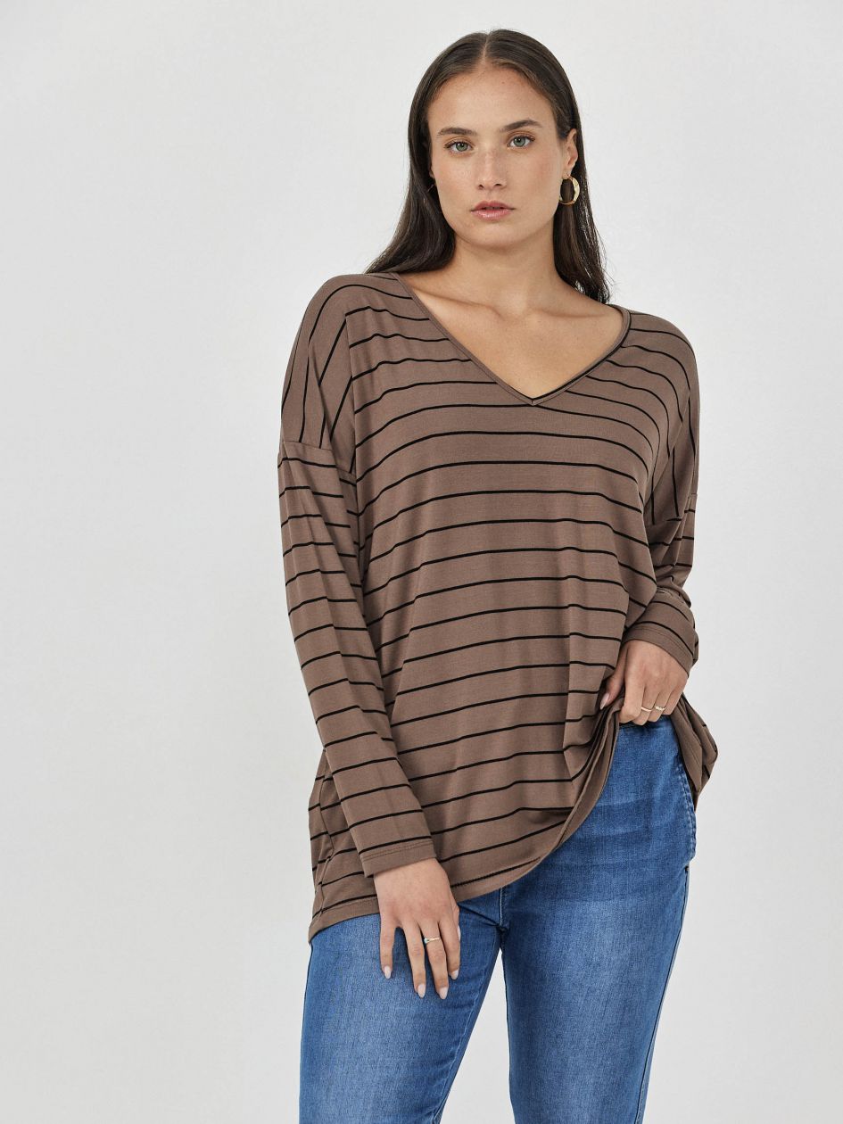 טוניקה וי פסים