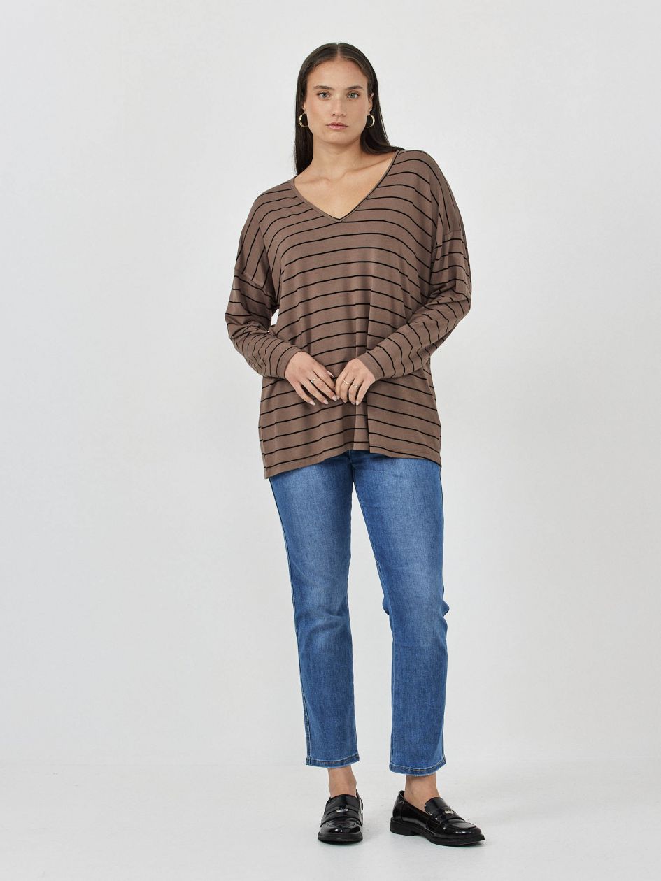 טוניקה וי פסים