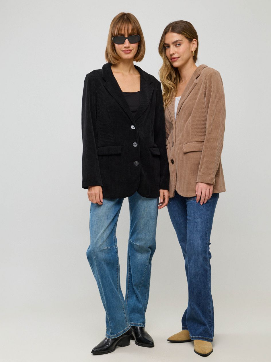 ג`קט קורדרוי כיסים