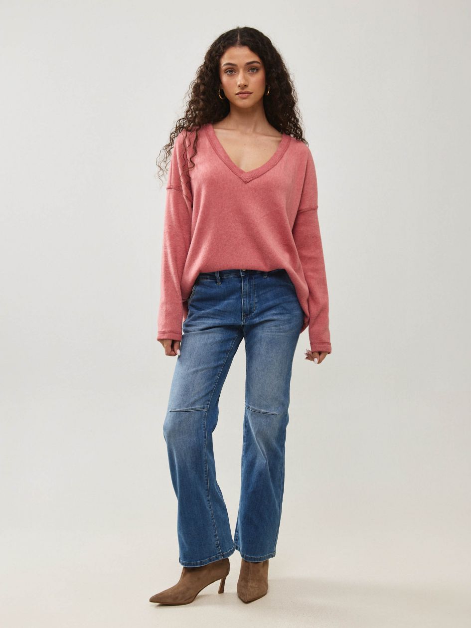 חולצה סריג מגורד