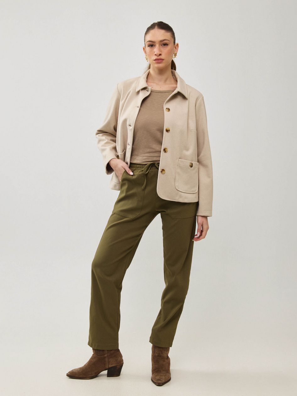 מכנסיים כיסים בנגלין פשתן