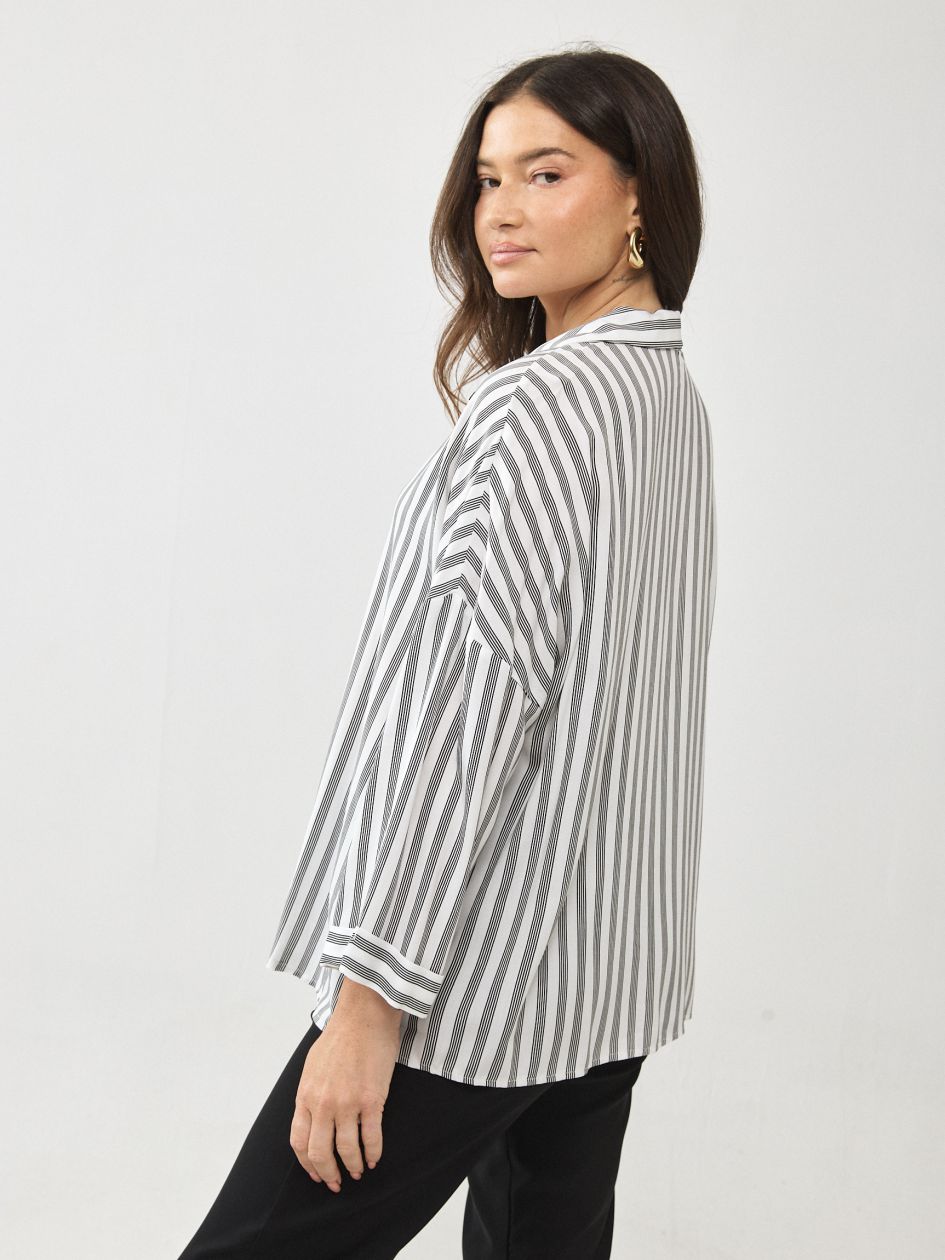 חולצה אריג פסים