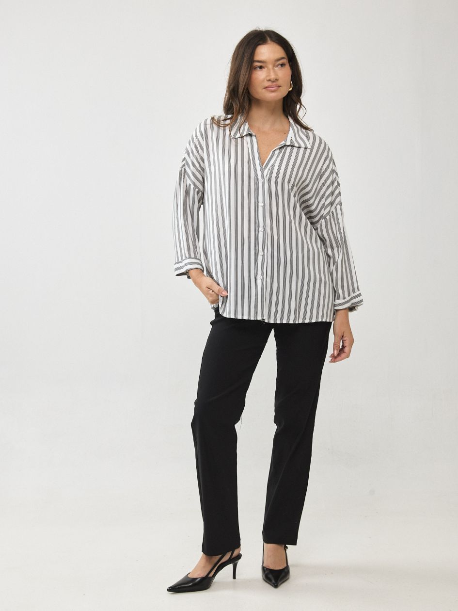 חולצה אריג פסים