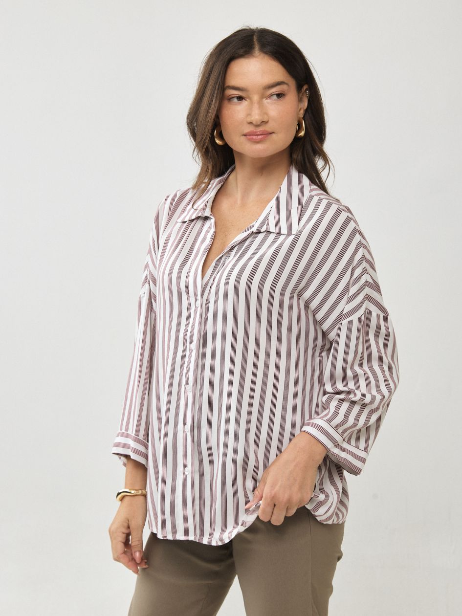 חולצה אריג פסים