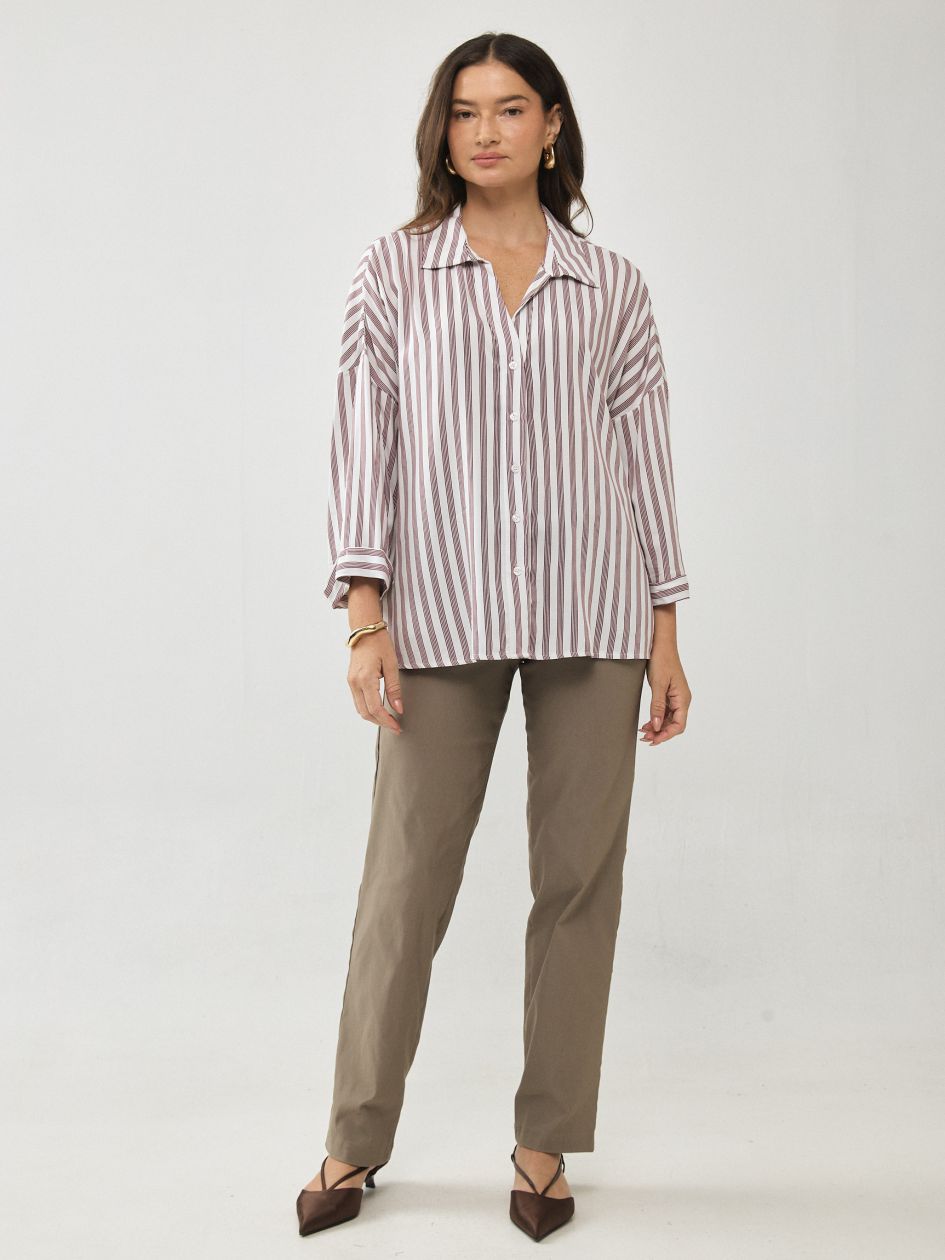 חולצה אריג פסים