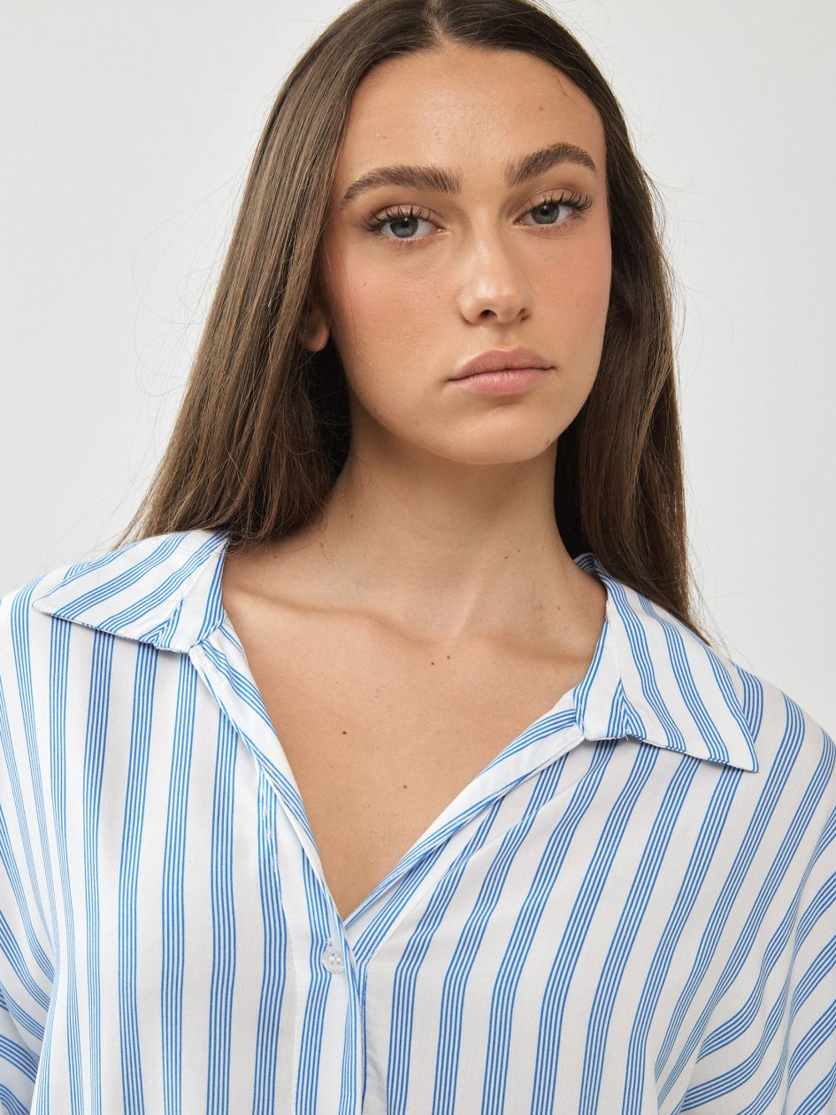 חולצה אריג פסים