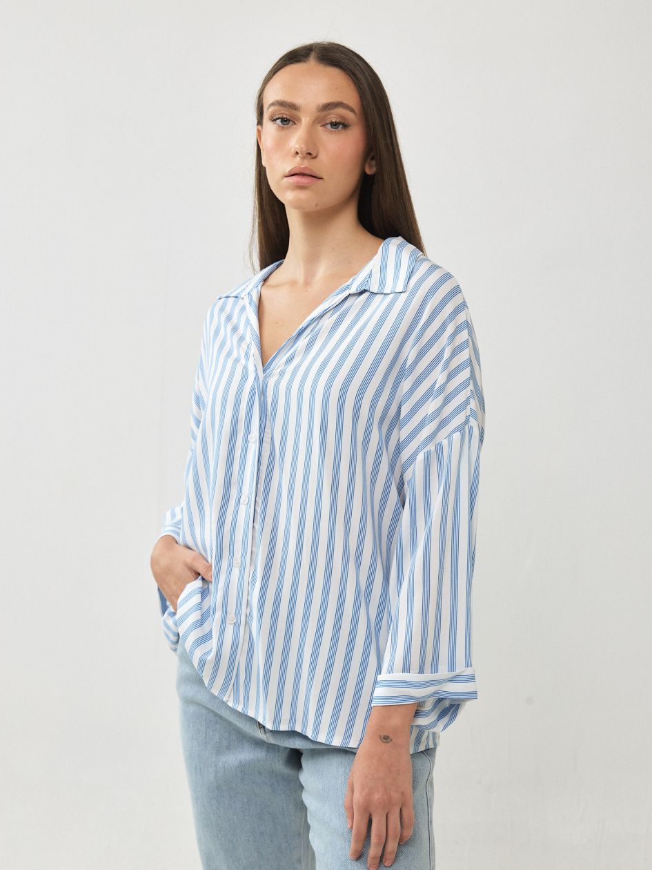 חולצה אריג פסים