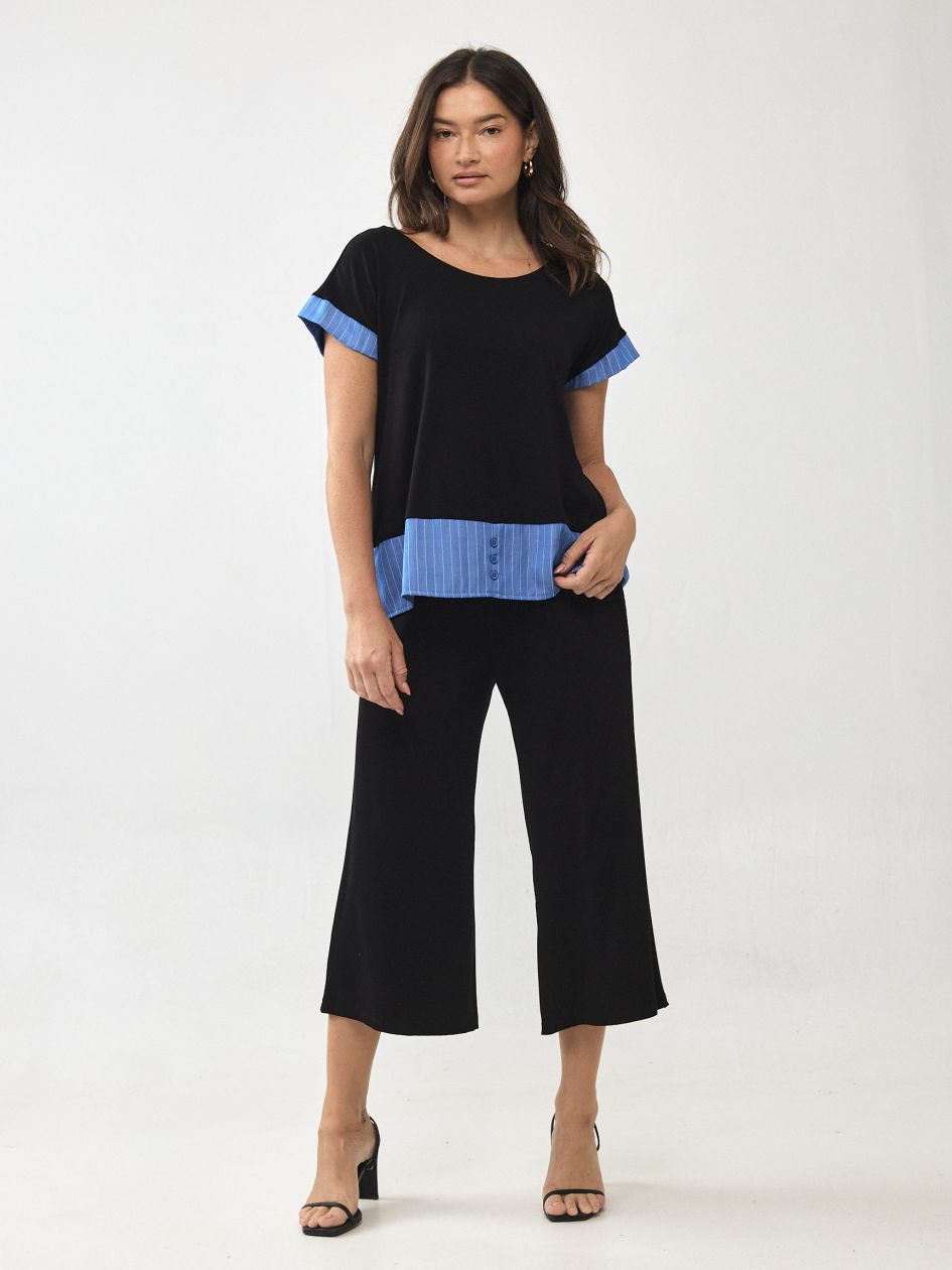 חולצה שילוב פסים