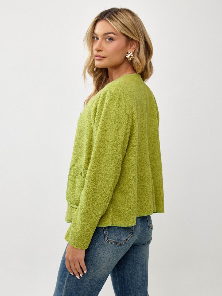 מעיל בוקלה שני כיסים