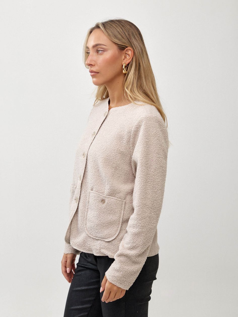 מעיל בוקלה שני כיסים