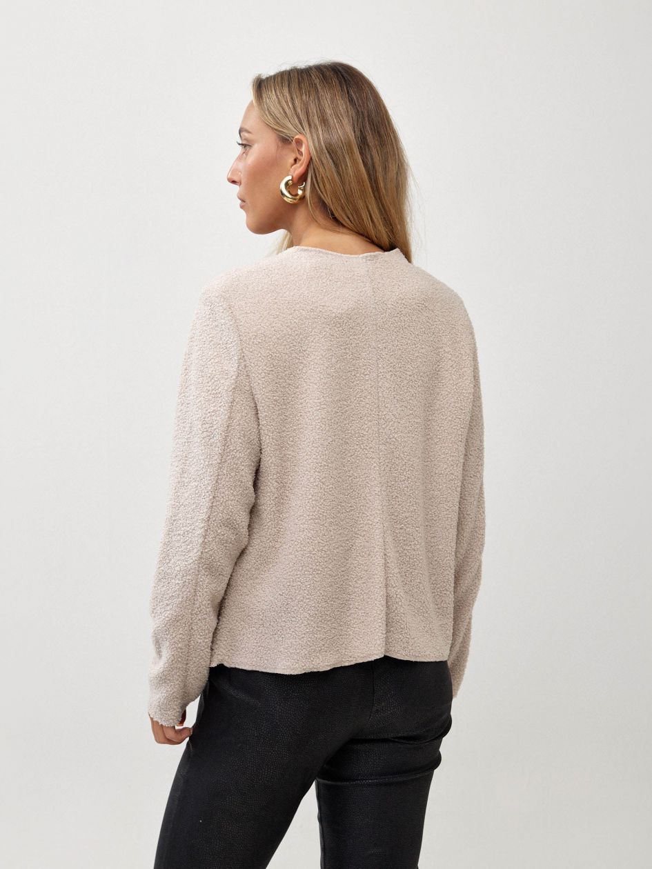 מעיל בוקלה שני כיסים