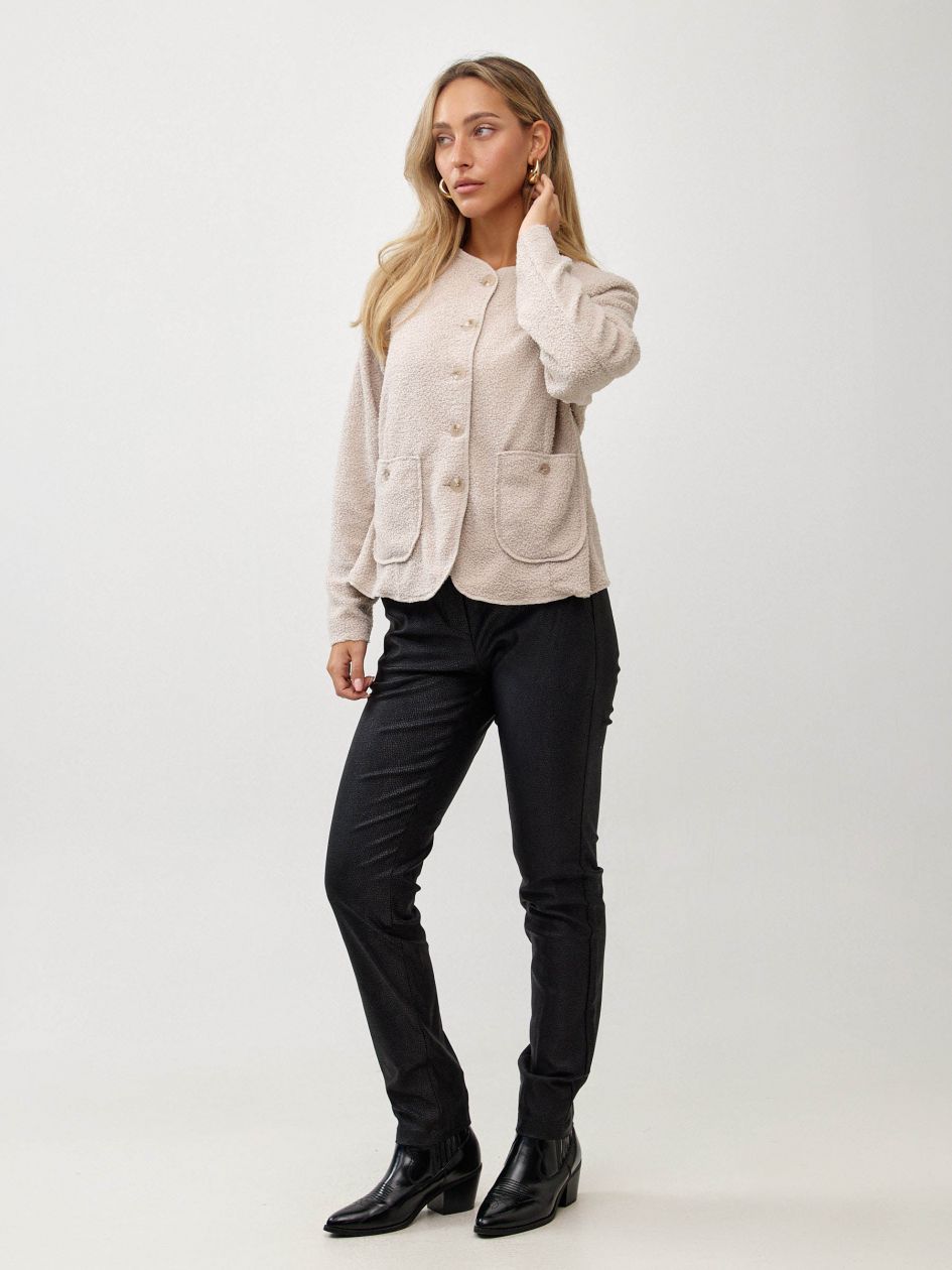 מעיל בוקלה שני כיסים