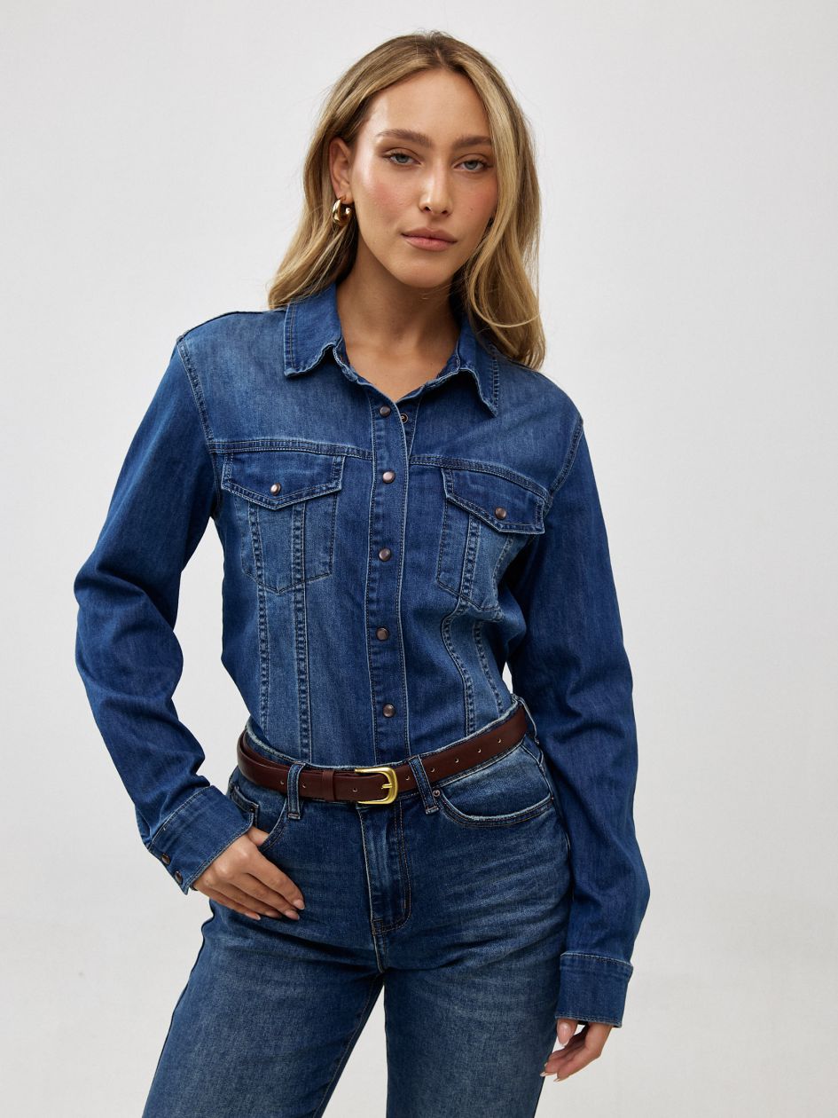 חולצה ג`קט ג`ינס