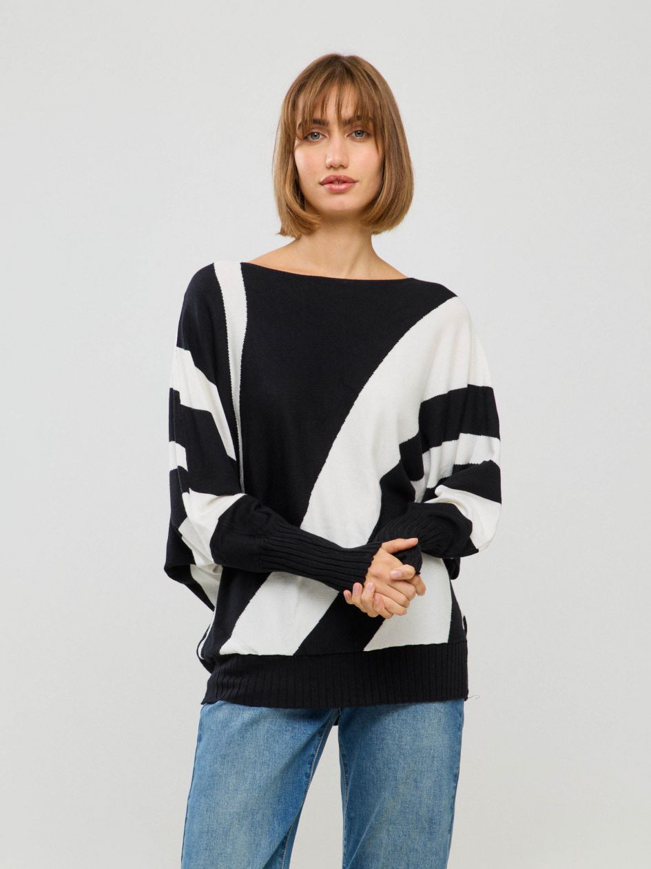 סריג סירה פסים אלכסון