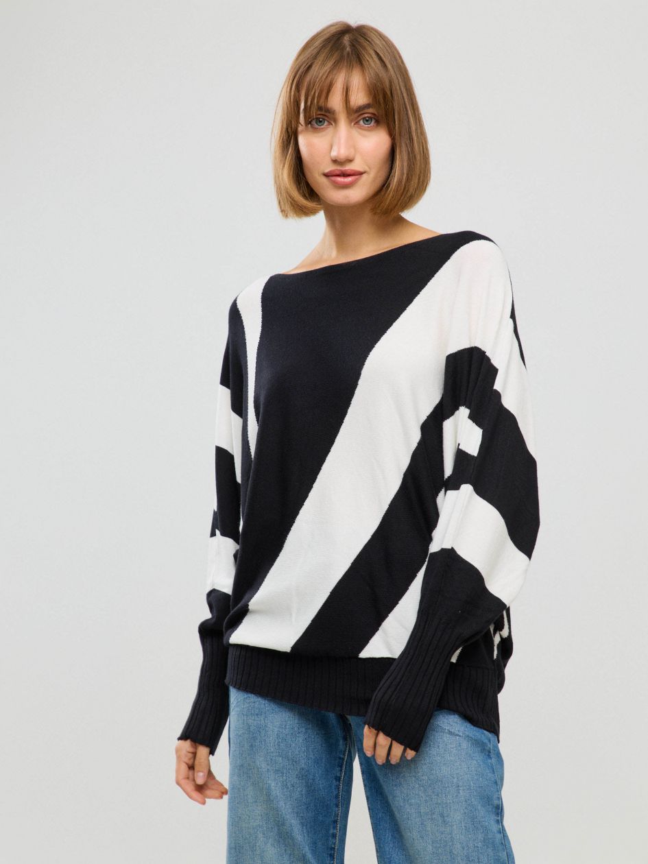 סריג סירה פסים אלכסון