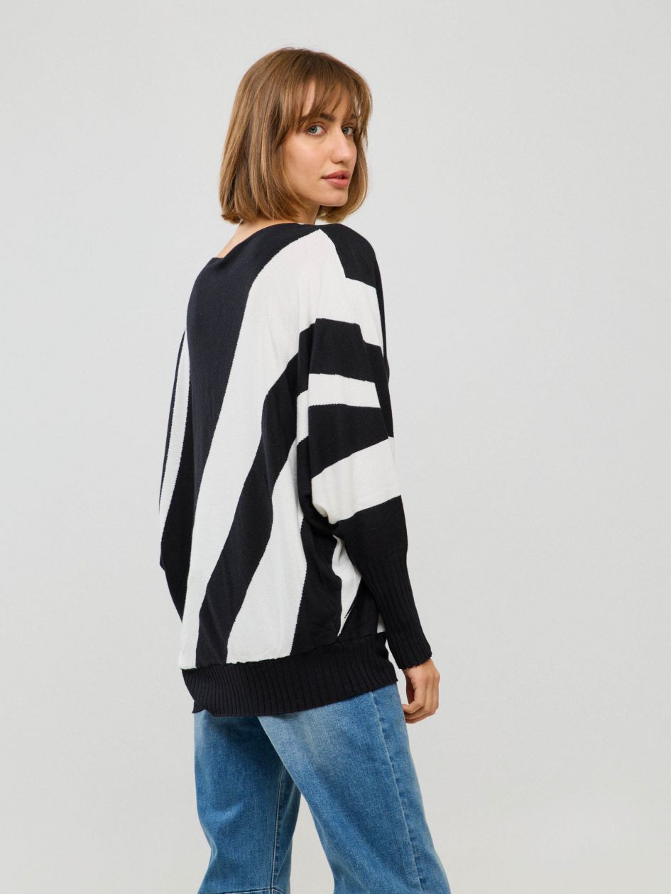 סריג סירה פסים אלכסון