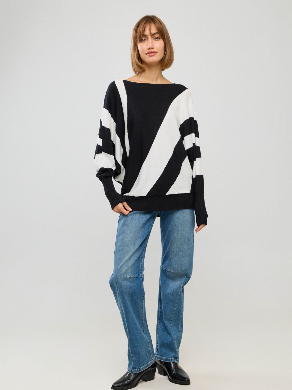 סריג סירה פסים אלכסון