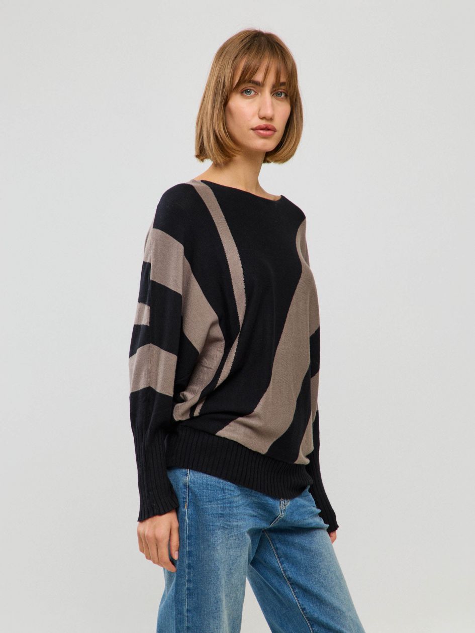 סריג סירה פסים אלכסון