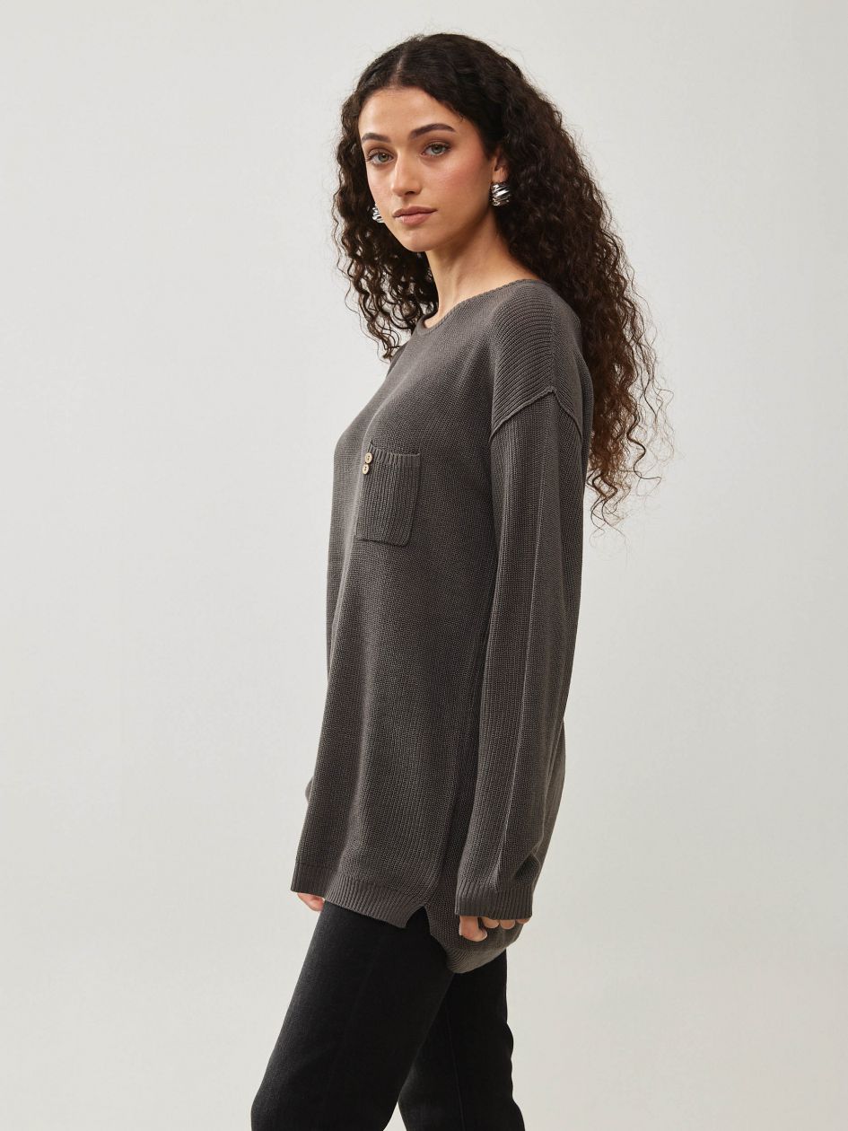 סריג כיס כפתורי