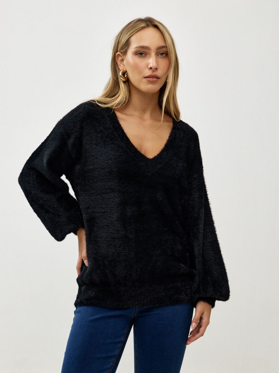 סריג וי שערות