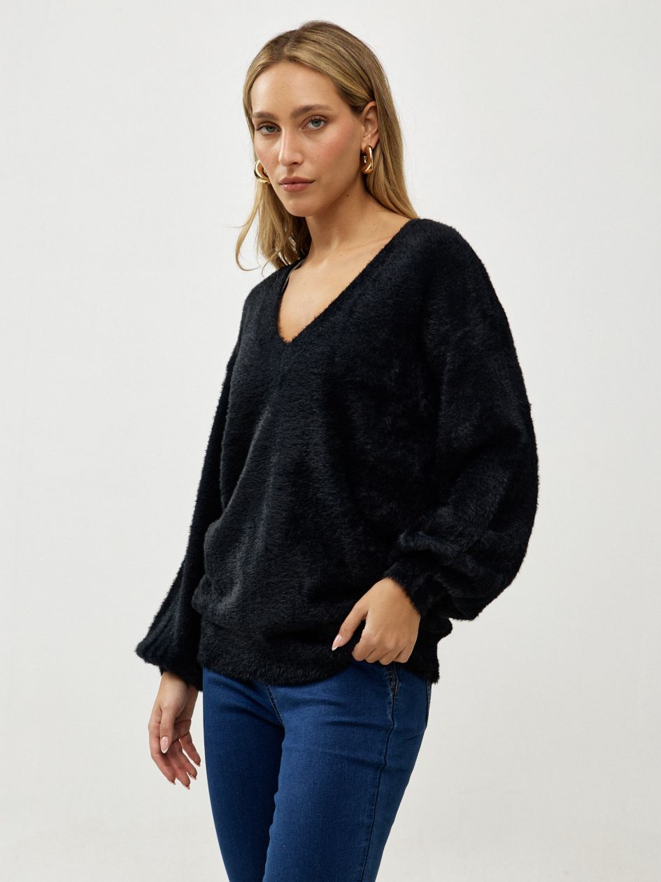 סריג וי שערות