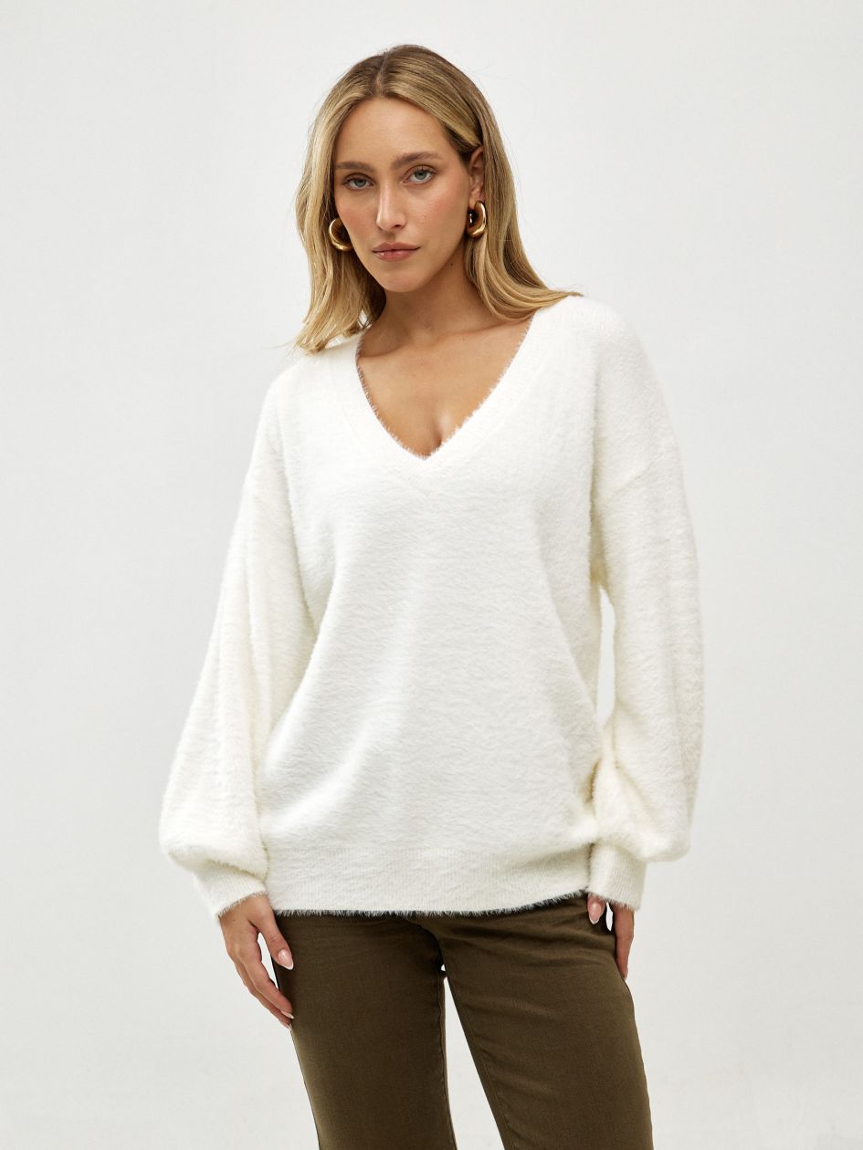 סריג וי שערות